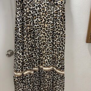 Entro Leopard Print Midi Dress